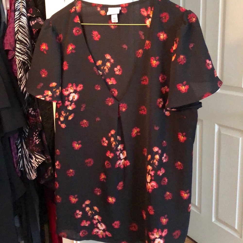 Short sleeve bed neck blouse